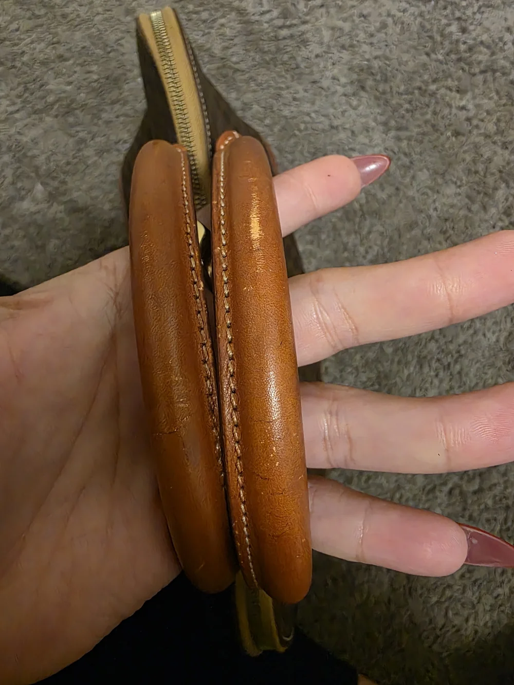 Vintage Celine Macadam Dome Bag - Brown